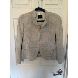 Akris Wool & Silk Career Wear Grey Blazer Size 10